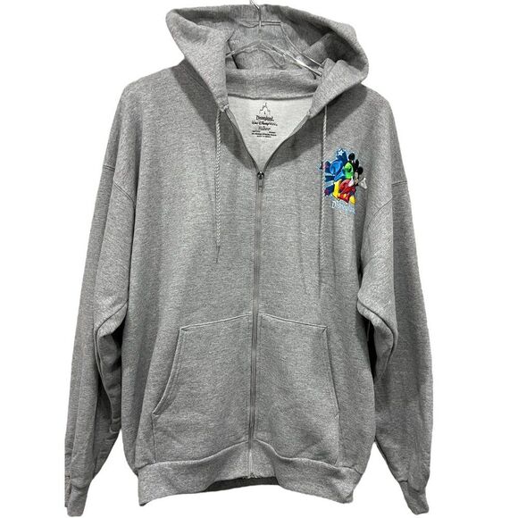 Disneyland Hoodie Full Zip Sweatshirt size L 2012 Mickey and Friends Jacket NWT - Picture 5 of 9